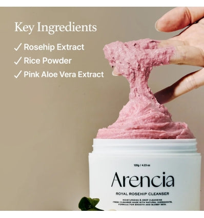 Arencia - Fresh Rosehip Rice Mochi Cleanser
